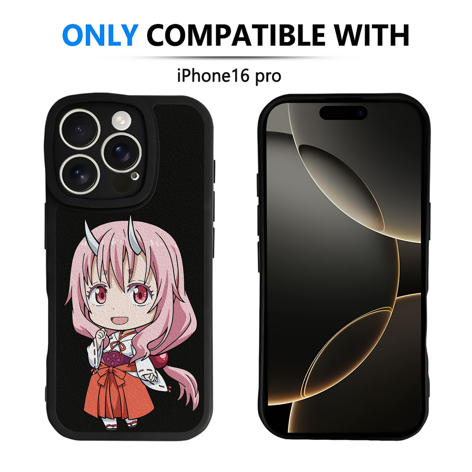 （画像用） 転スラ Regarding Reincarnated to Slime 【iPhone 16シリーズ対応】シリコンスマホケース（レザー調） 材質：シリコン